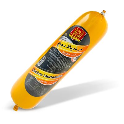 Bibi Fresh Mortadella Chicken With Pepper Low Fat 500 G