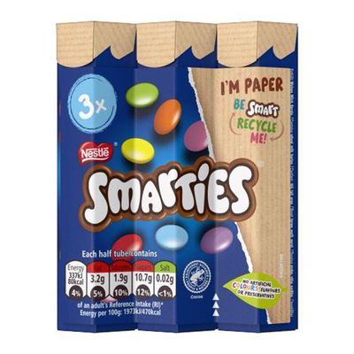 Smarties Crispy Sugar Coated Milk Chocolate Candies (Imported) - 102g