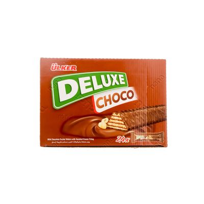 Ulker Wafer Milk Chocolate Coated With Hazelnut Cream 28 G × 24