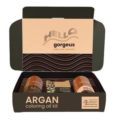 Argan Hair Dye With Natural Argan Oil - Color 5.0 Light Brown