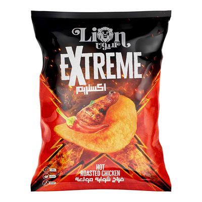 Lion Extreme Chips Hot Roasted Chicken Flavor - 80g