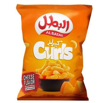 Albatal Corn Puffs Curls Cheese Flavor 90 G