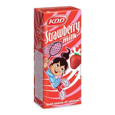 KDD Milk Long Life Strawberry 180 ML