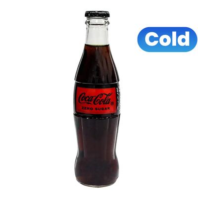 Coca Cola Soft Drink Zero Glass Bottle 250 ML