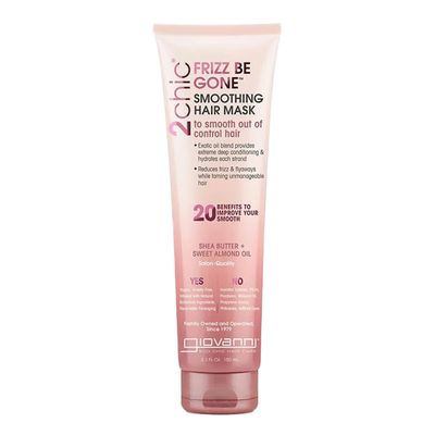 Giovanni 2Chic Frizz Be Gone Smoothing Hair  Mask with Shea Butter and Almond Oil -150ml