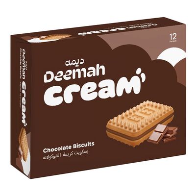 Deemah Biscuit With Chocolate Cream 30 G × 12 Box