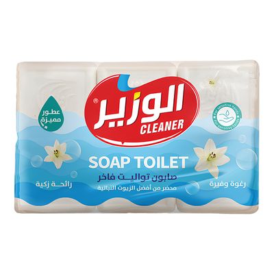 الوزير صابون تواليت فاخر برغوة غنية وعطر مميز - 75 جرام × 6