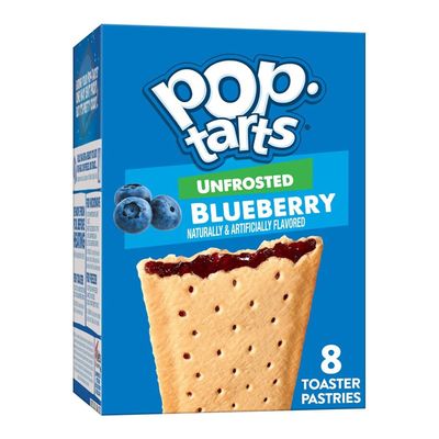 Pop Tarts Unfrosted Blueberry Toaster Pastries (Imported) - 384g