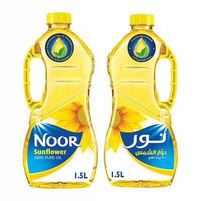 نور زيت دوار الشمس 1.5 لتر × 2