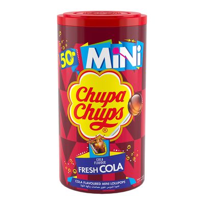 Chupa Chups Lollipop Mini Cola Flavor Imported 50 Pieces