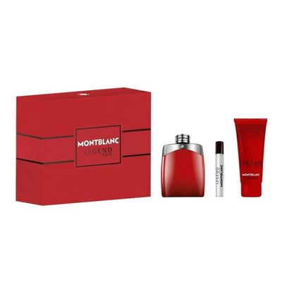 Mont Blanc Perfume Legend Red Set Eau de Parfum - 100ml + Sample - 7.5ml + Shower Gel - 100ml