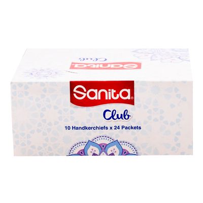 Sanita Club Tissue Pocket 10 Pieces × 24 Box