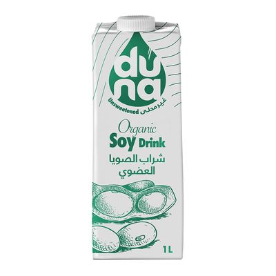 Duna Organic Unsweetened Soy Drink - 1L