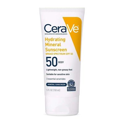 CeraVe Hydrating Mineral Sunscreen SPF 50 for Body - 150ml
