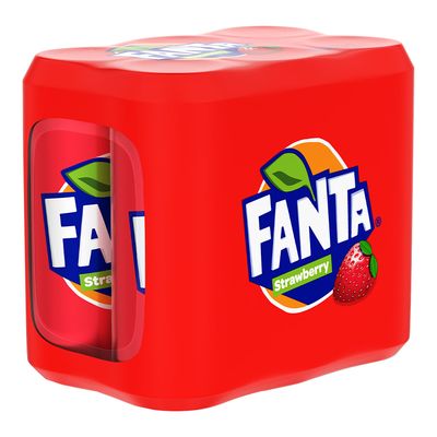 Fanta Soft Drink Strawberry 320 ML × 6