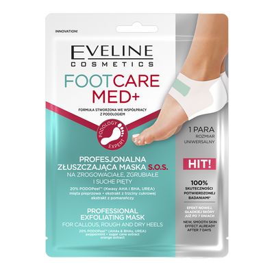 Eveline Cosmetic Foot Care Med+ Professional Exfoliating Mask - 1 Pair