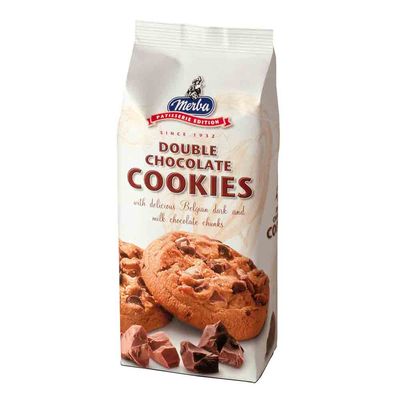Merba Cookies Patisserie Double Chocolate 200 G