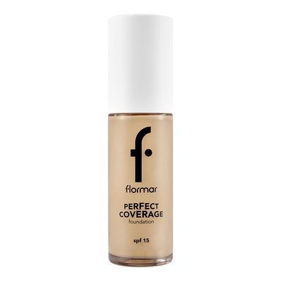 Flormar Water-Based Foundation for Intense Coverage, Warm Tone - No. 102