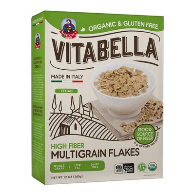 Vitabella Flakes Corn and Rice Rich In Fiber Gluten Free 340 G