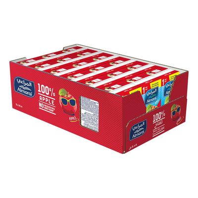 Almarai Apple Nectar No Added Sugar - 140ml × 18