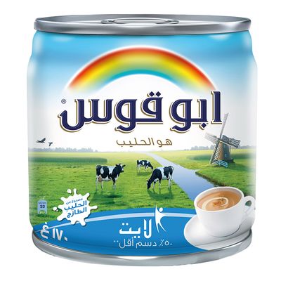 ابو قوس حليب مبخر قليل الدسم 170 جرام