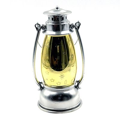 Ramadan Lantern Plastic Small With Light Gold