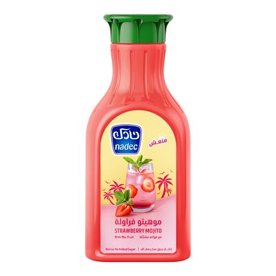 نادك نكتار موهيتو فراولة مع فواكه مشكلة بدون سكر مضاف - 1.3 لتر