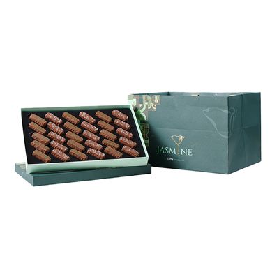 Jasmin Taffy Chocolates with Pistachio, Biscuit, Coffee, and Salted Caramel Flavor  - 360g