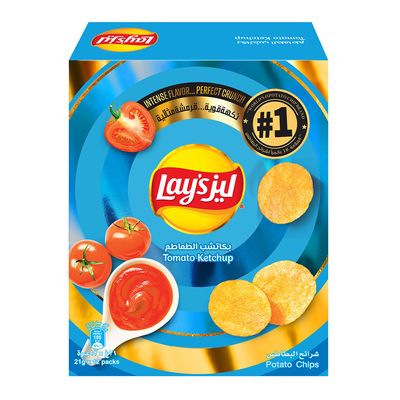 Lays Chips Ketchup 21 G × 12 Box