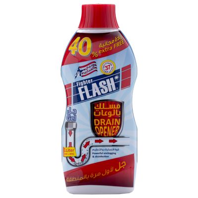 Fighter Flash Drain Opener 1L + 40% Extra Free