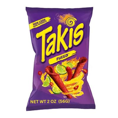 Takis Snack Tortilla Chips Fuego Pepper & Lime ( Imported ) - 56g