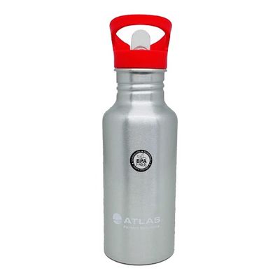 Atlas Water Bottle Aluminum Red 0.6 L