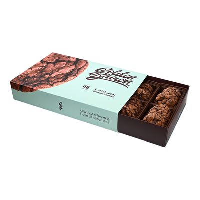 Golden Brown Chocolate Brownie Cookies - 48 Pieces 450g