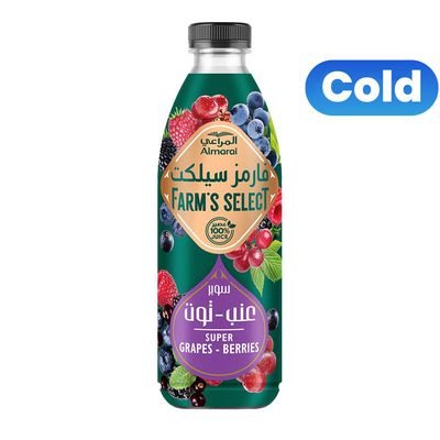 المراعي عصير فارمز سيلكت عنب و توت بدون إضافات 1 لتر