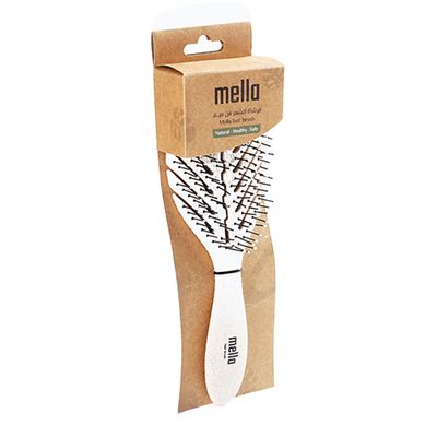 Mella Oval Detangling Hair Brush - Light Beige