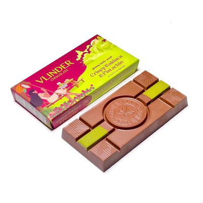 Vlinder Chocolate Bar Crispy Baklava And Pistachios 240 G