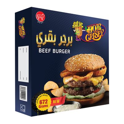 Hot & Crispy Beef Burger 672 G