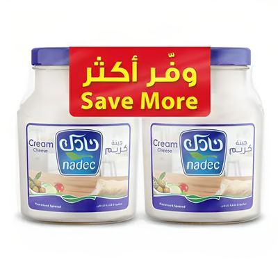 نادك جبن كريم مطبوخة قابلة للدهن 900 جرام × 2