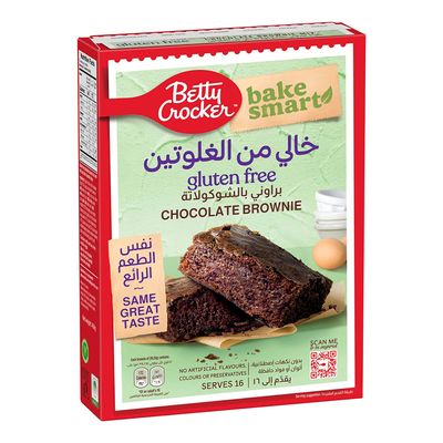 بيتي كروكر خليط الكيك بنكهة براوني الشوكولاتة خالي من الجلوتين - 450 جرام