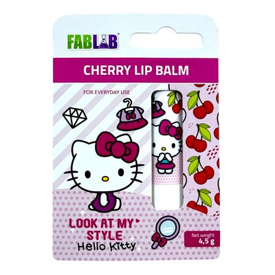 Fab Lab Lip Balm Cherry Flavored - Hello Kitty - 4.5g