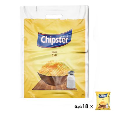 Chipster Chips With Salt 14 G × 18