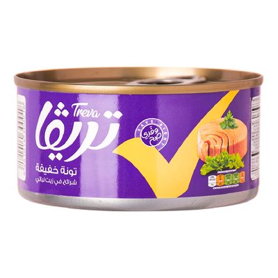 تريفا تونا لحم خفيف شرائح في زيت نباتي 80 جرام