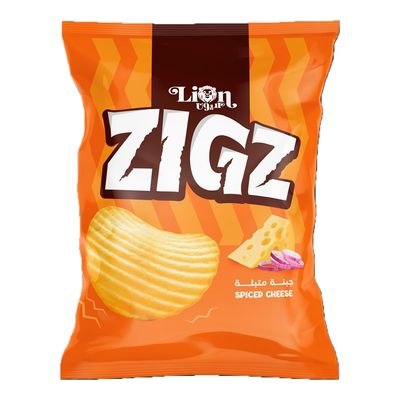 Lion Zigz Chips Spiced Cheese Flavor - 55g
