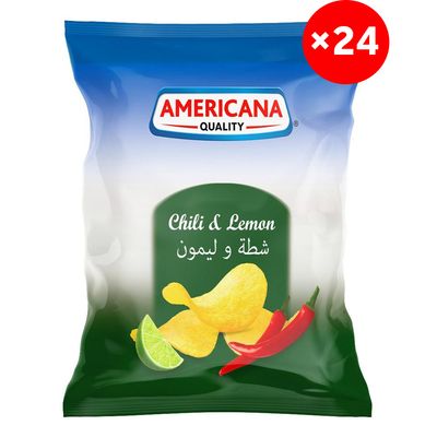 Americana Chips Chili Lemon Flavor - 13g × 24