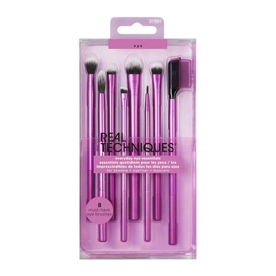 Real Techniques Everyday Eye Essentials Makeup Brush Kit - 8 Piece