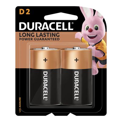 Duracell Battery Monet D Long Lasting 2 Pieces
