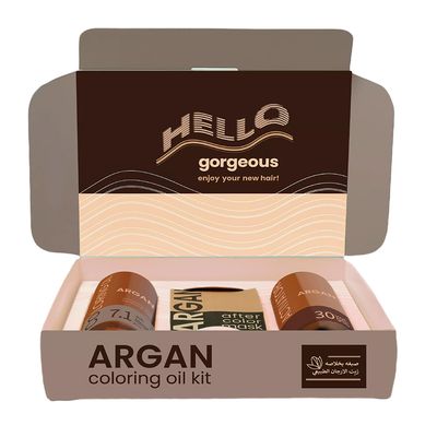 Argan Hair Dye With Natural Argan Oil - 7.1 Ash Blonde 