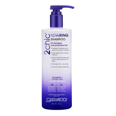  Giovanni 2Chic Repairing Shampoo For Damaged, Over-Processed Hair with Berries and Coconut Milk -710ml
