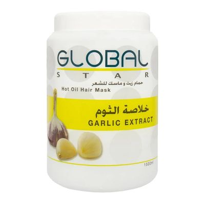 Global Star Hot Oil Hair Mask Garlic Extract - 1500ml