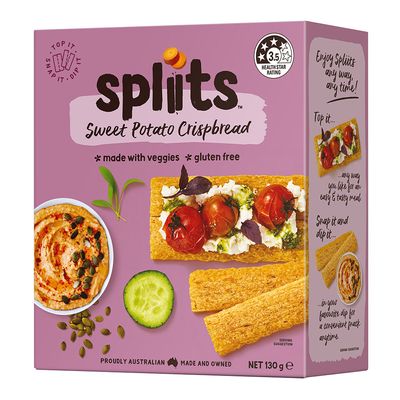 Splits Sweetpotato Crispbread Gluten Free 130 G